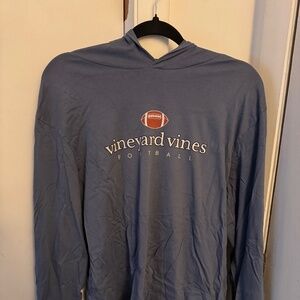 Vineyard Vines Football Hooded Shirt